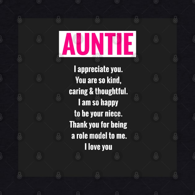 Auntie: Thoughtful Gifts for Aunties by S.O.N. - Special Optimistic Notes 